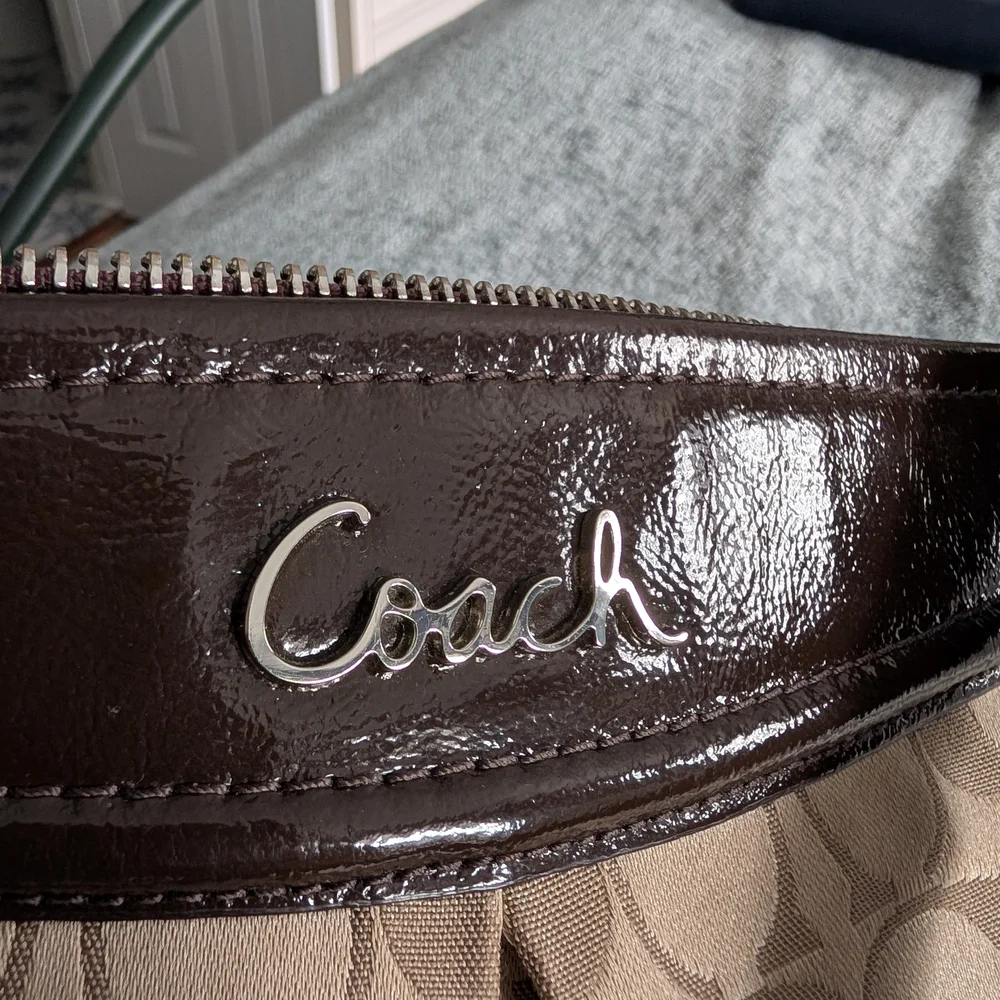 Coach Signature Ashley Crossbody Satchel and Matching Wristlet